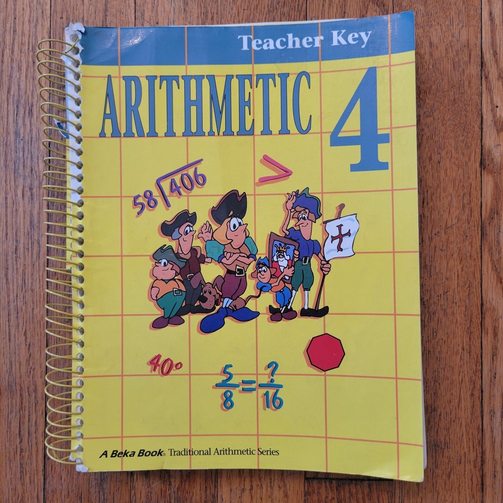 ABeka Book Teacher Key Yellow Arithmetic 4 Homeschool Math‎